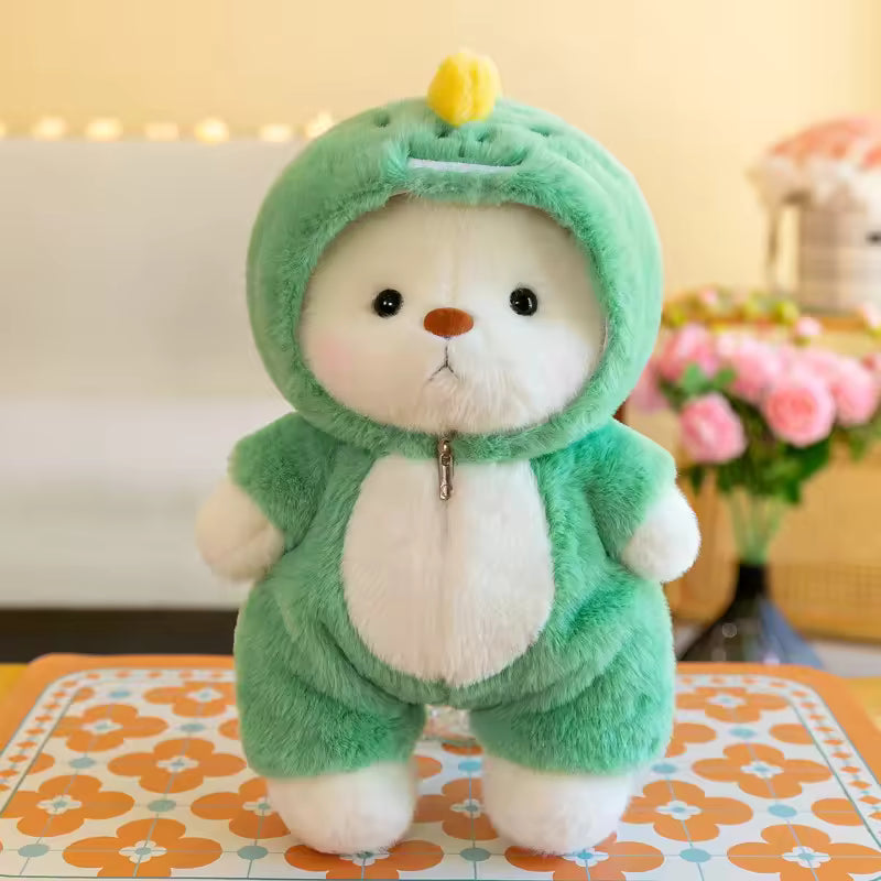 Puffu™ Oso Dinosaurio Verde |Hecho a mano