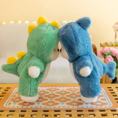 Puffu™ Oso Dinosaurio Verde |Hecho a mano