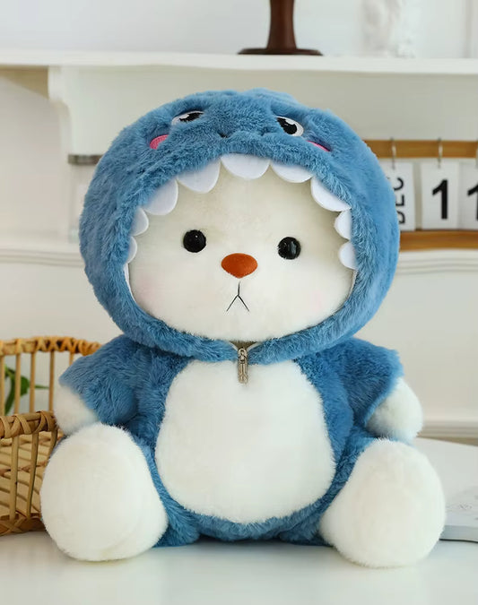 Puffu™ Oso Tiburón Azul |Hecho a mano