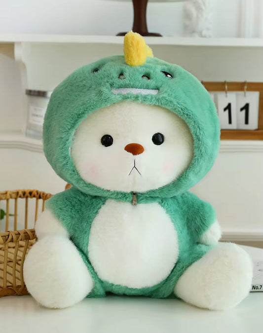 Puffu™ Oso Dinosaurio Verde |Hecho a mano